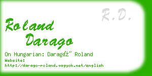 roland darago business card